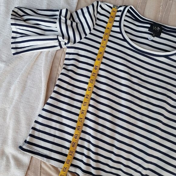 W5 Striped Ruffle Sleeve Top - Picture 6 of 6